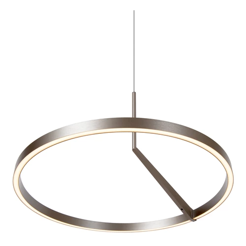 Lucide APPLAUSE - Pendant light - Ø 60 cm - LED Dim. - CCT - 1x32W 2700K/4000K - Hand Wave Sensor - Grey iron | Premium - detail 1